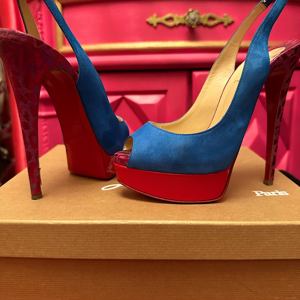 Christian Louboutin Lady Peep Sling 150